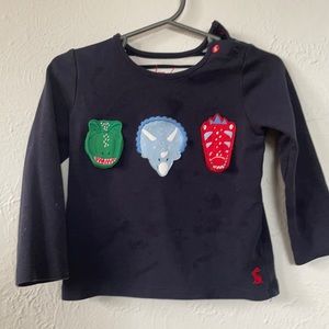 Joules Dinosaur Long Sleeve Tee